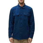 قميص منسوج رفيع الأكمام من Obey NAVY Jasper ، الولايات المتحدة X-Large