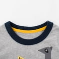 thumbnail image 4 of Splozh Long Sleeve Boys Toddler Boys Long Sleeve Shirts Soft Crewneck Top Tees Shirts Kids Boys Fashion Fall Tops,Grey,5-6 Years, 4 of 4
