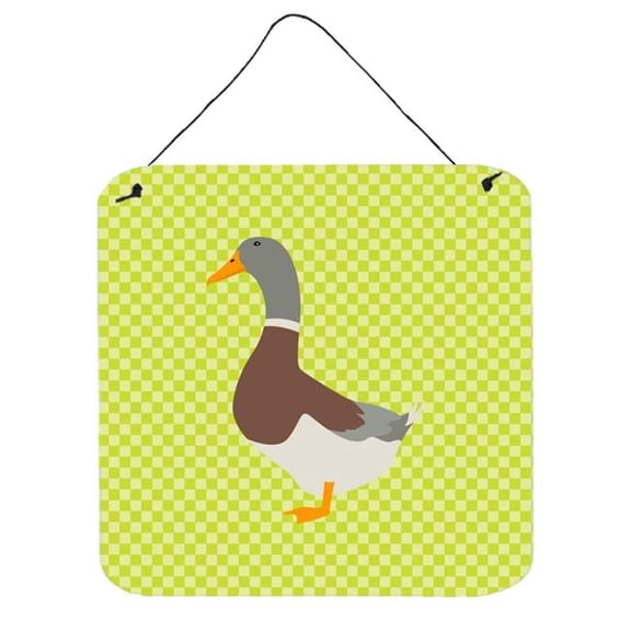 Saxony Sachsenente Duck Green Wall or Door Hanging Prints, 6 x 6 in.
