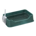 thumbnail image 3 of EHJRE Litter Tray for Small Dogs Indoor Dog Potty Tray Anti Splashing Potty Trainer Green, 3 of 8