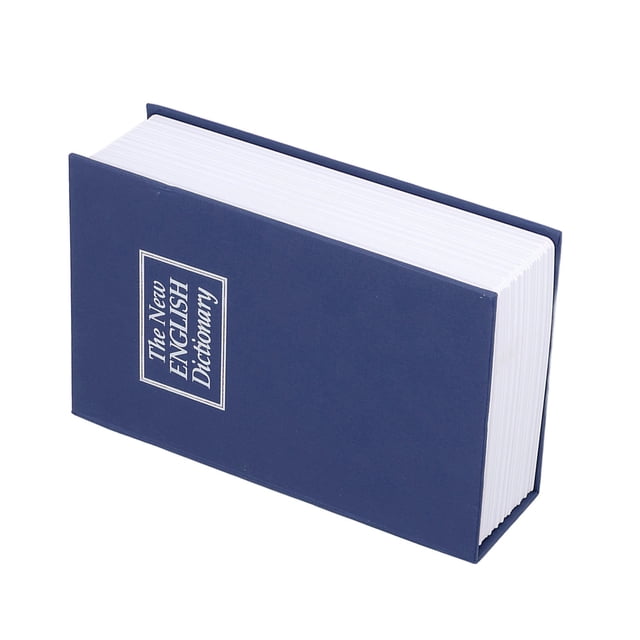 Book Safe Lock Box, Simulation Book Shape Decorative Storage Money Case, Hidden Safe 7.1 X 4.7 X 2.2 Inch with Keys for Office