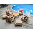 thumbnail image 3 of Giva 7 Pc Lounge Chair Set: 4 Lounge Chairs, 2 Ottomans & 36" Somer Round Coffee Table With Cushions in Sunbrela Fabric #5422 Canvas Antique Beige, 3 of 3