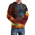 thumbnail image 5 of Galaxy Clouds Sunset Men's Women New Sweatshirt Hoodie Men's Plus Size Sweatshirt Hooded Sweatshirt 3d Printed Street Men's Cloth, 5 of 6