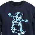 thumbnail image 3 of Instant Message - Skeletons Ride Skateboards Too - Toddler & Youth Crewneck Fleece Sweatshirt, 3 of 6