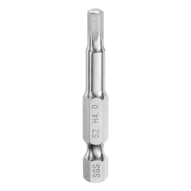 Puntas de destornillador de acero de grado industrial Uxcell Hex Head Wrench Drill Bit 4mm x 50mm