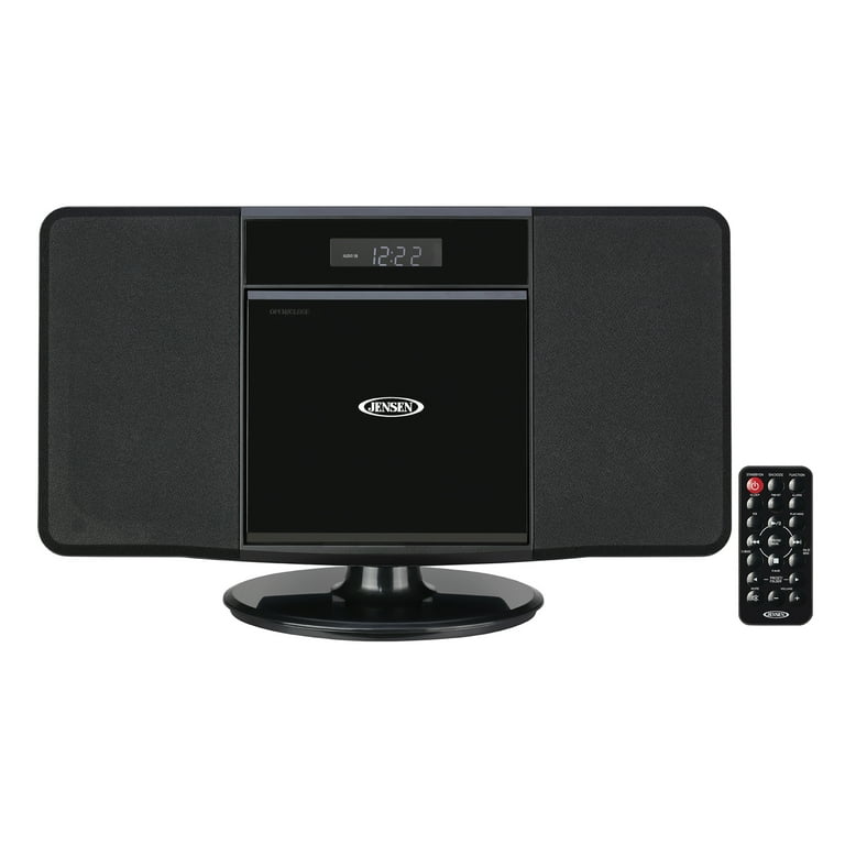 Jensen Wall Mountable Stereo Home Radio, Bluetooth Music System