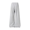 thumbnail image 5 of QSXADF Men's Elastic Waist Drawstring Wide Leg Pants Wide Leg Athletic Mesh Pants Ice Silk Fabric with Drawstring for Gym Running Summer Men's Casual Trousers, 5 of 6
