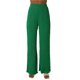 thumbnail image 3 of VISgogo Pantalones casuales de primavera y verano para mujer Pantalones de pierna ancha fruncidos con banda elástica de color sólido VISgogo moda, 3 of 6