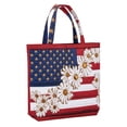 thumbnail image 7 of USA 250th Anniversary Olive Tote Bag - Patriotic Oxford Cloth Carryall for Independence Day, Everyday Errands, Beach, and Shopping, 7 of 7