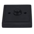thumbnail image 2 of Campana De Puerta De Hierro Botón Pulsador Con Recubrimiento En Polvo Negro Campana De Puerta Cuadrada De Hierro Con Cable Botón Pulsador Acabado En Polvo Negro Campana De Puerta Decorativa Vintage Co, 2 of 5