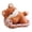 fox, variant on Tiny Sleeping Cat Plush Doll Matching Beige Sofa Nest, Soft Mini Stuffed Kitten Tabletop Shelf Cute Room Decor Ornament