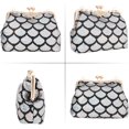thumbnail image 4 of LinYooLi Women Mini Evening Handbag Clutch Chain Strap Cross-body Bag Kiss Lock, 4 of 8