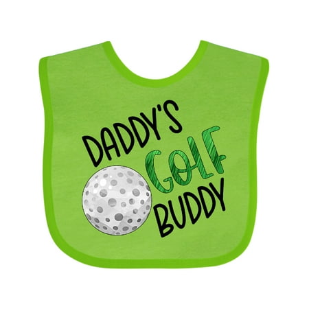 

Inktastic Daddy s Golf Buddy with Golf Ball Gift Baby Boy or Baby Girl Bib