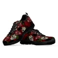 thumbnail image 4 of Fashion Sugar Skull Design Rose Print Lightweight Lace Up Platform Sneakers Summer Comfortable Breathable Shoes, 4 of 8