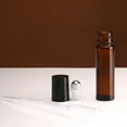 thumbnail image 4 of 1Pc 10ml Amber Glass Roll-On Bottles Sample Test Essential Oil Vials Empty Containers with Stainless Steel Roller Ball, 4 of 7