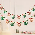 thumbnail image 6 of Christmas Felt Ball Garland Christmas Banner Holiday Christmas Tree Candy Snowman Felt Banner Christmas Pom Pom Garland for Christmas Decoration Holiday Home School Office Decor, 6 of 6