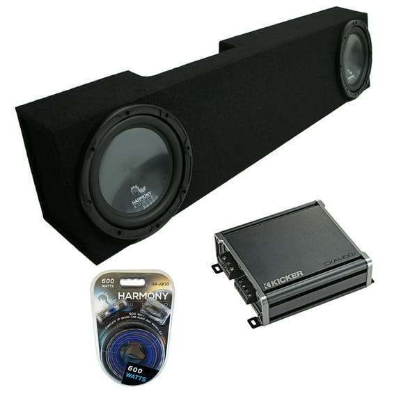 2006-2015 Fits Dodge Ram Mega Cab Harmony R104 Dual 10" Sub Box & CXA400.1 Amp