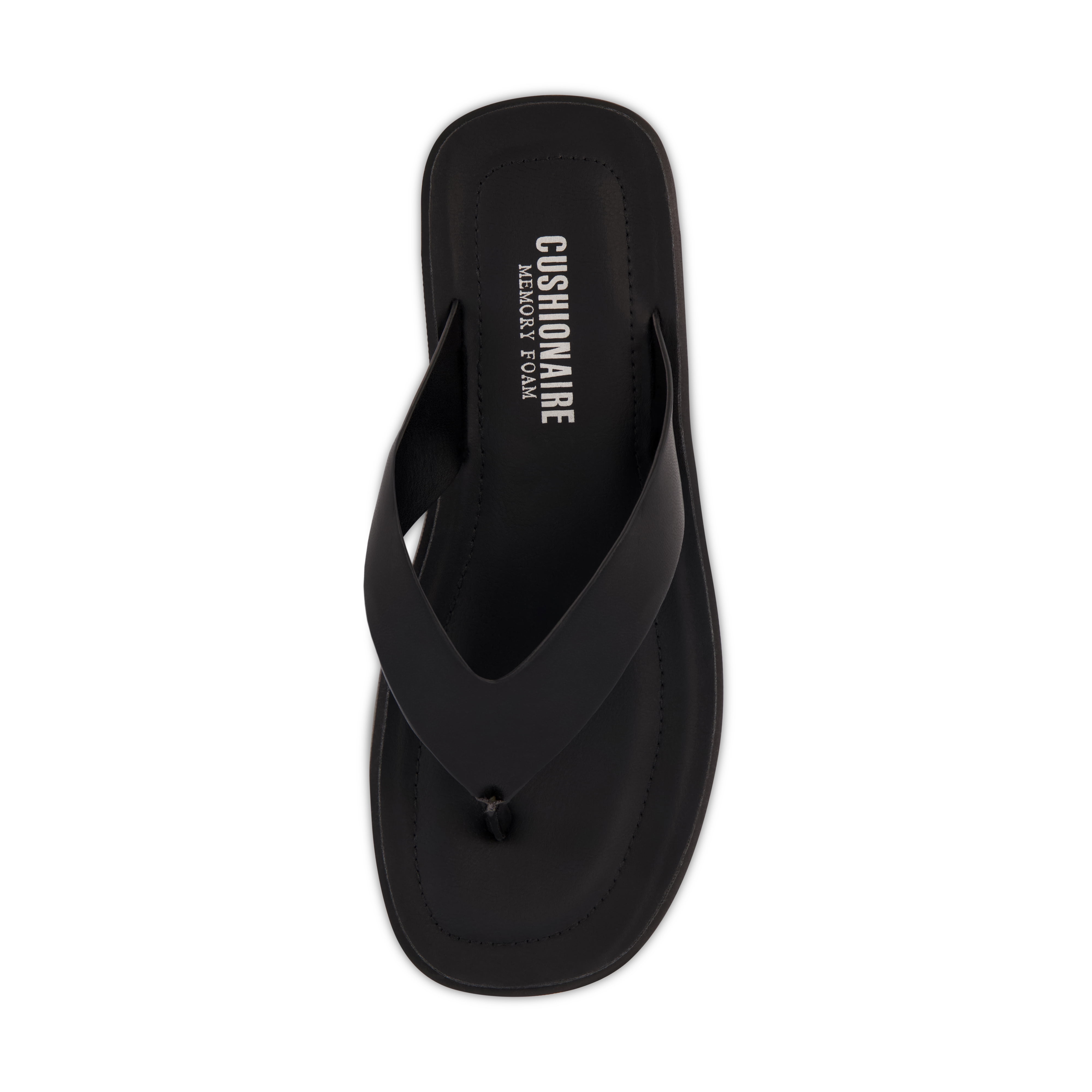 CUSHIONAIRE Women's Pippin Thong Platform Sandal with