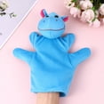 thumbnail image 2 of LABSERRON Realistic Hippo Animals Hand Puppets Blue for Interactive Storytelling 1Pcs 9x8In, 2 of 8