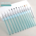 thumbnail image 3 of Happydeer Nail Art Brush Soft Bristles Grip Comfortable Long Handle Draw Lines Plastic DIY UV Gel Brushes Painting Pens Nail Supplies, 3 of 13