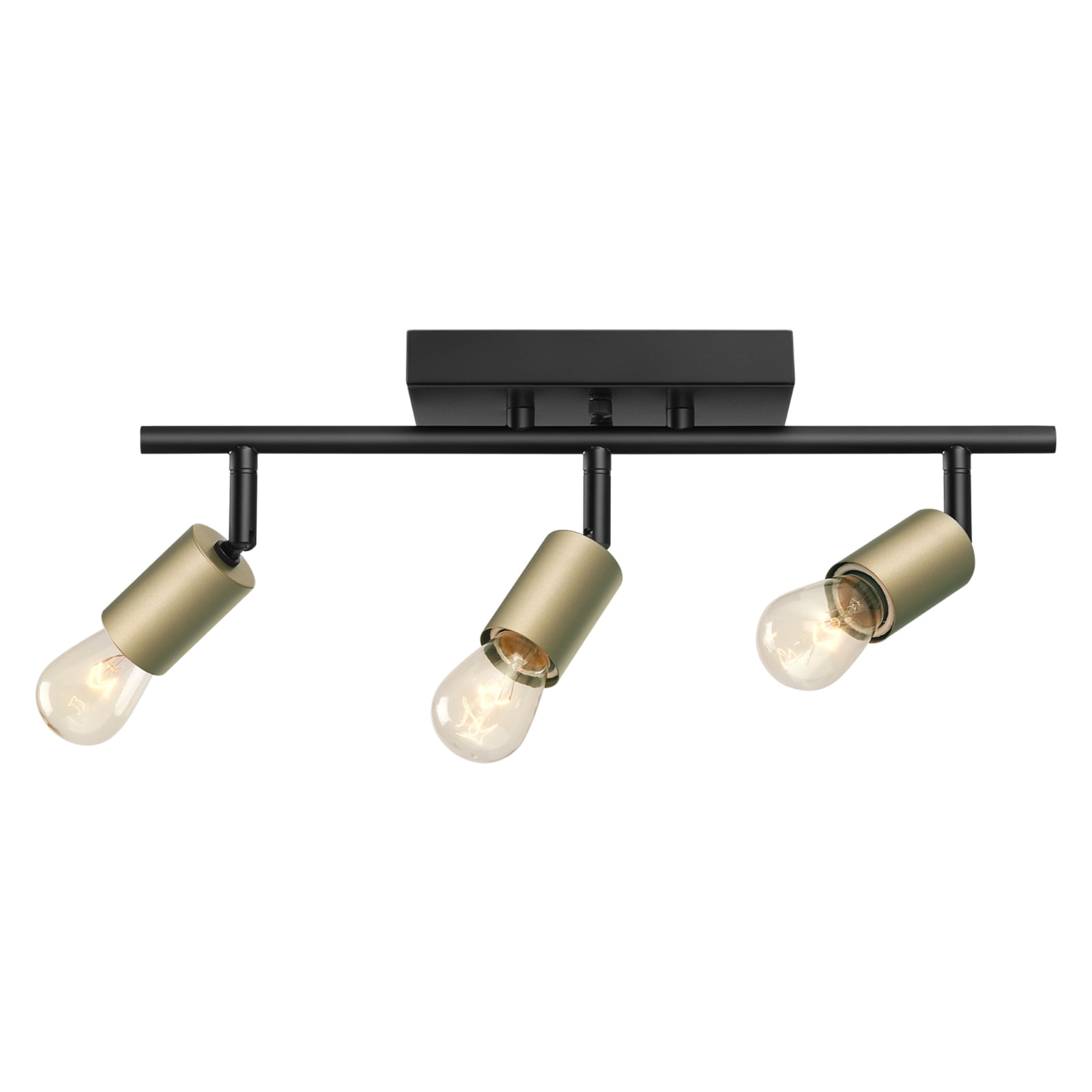 3Light Modern Bathroom Vanity Light Fixtures, Adjustable Bronze Head Over Mirror Wall Sconce