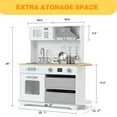 thumbnail image 3 of Yeshouse Juego de cocina para niños, niños de madera juego de cocina Playset Chef juego de fantasía para niños pequeños con luces y sonidos reales niños de regalo de 3 años o más, 3 of 7