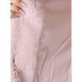 thumbnail image 5 of INSPIRE CHIC Winter Faux Fur Coat Jacket for Women Long Sleeve Pockets Pearl Button Fluffy Cropped Cardigan Outerwear, 5 of 6