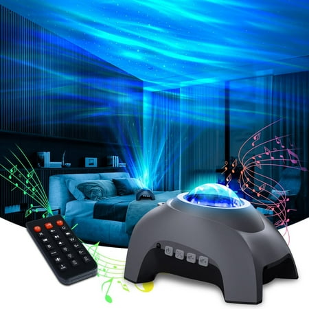 

Aurora Projector Northern Lights Projector Galaxy Projector Bluetooth Music Speaker 14 Colors Aurora Light Projector Galaxy Projector for Festival Gift Home Decor Bedroom/ Ceiling/Party (Grey)