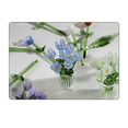 thumbnail image 3 of Mini Glass Flowers in Vase with Butterfly - Handmade Stained Glass Bouquet, Miniature Crystal Centerpiece for Desk, Table, Home, Office Decor, Gift for Mom Women(A), 3 of 5
