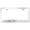Chrome, variant on Jeep Grand Wagoneer Laser Etched Logo Stainless Steel License Plate Frame (Black)
