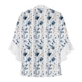 thumbnail image 4 of Blouses for women dressy casual Polyester Soft Clothing M Blue womens blouses, 4 of 5