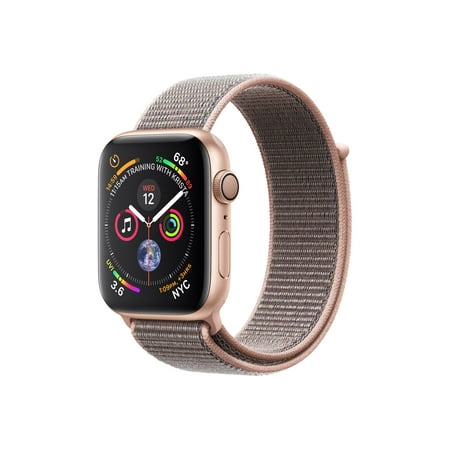 Apple Watch Series 4 GPS, 40mm Gold Aluminum Case with Pink Sand Sport Loop