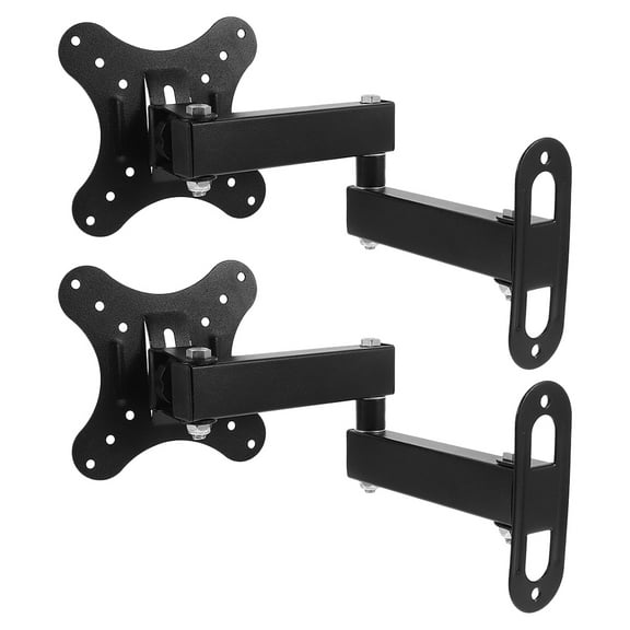 HEMOTON 2 Pcs Monitor Stand Bracket Computer Mount Wall Swivel