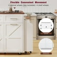 thumbnail image 5 of Kitchen Island with Storage, 47.2" Rolling Island Table with Wheels and Drop Leaf, 2 Drawers, Portable Kitchen Carts with Removable Side Racks and Towel Rack, for Dining Room, White, 5 of 8