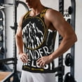 thumbnail image 5 of Pofeuu Not All Those Who Wander Are Lost 1 Print Men's Workout Tank Tops Sleeveless Muscle Gym Shirt Quick Dry-Large, 5 of 7