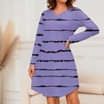 thumbnail image 2 of Jgppe Women's Long Sleeve Tunic Dress Casual Valentines Print Pullover Sleepshirts Sleepwear, 2 of 6