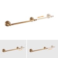 thumbnail image 3 of Juego de accesorios de baño MOGFCT de bronce envejecido con patrón tallado, 3 of 5