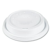 SOLO Cappuccino Dome Sipper Lids, Fits 12 oz to 24 oz Cups, White, 1,000/Carton