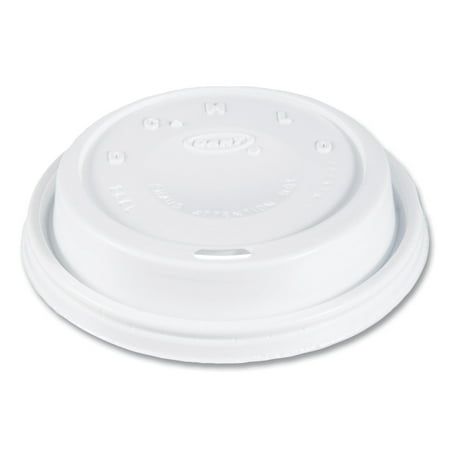 SOLO Cappuccino Dome Sipper Lids, Fits 12 oz to 24 oz Cups, White, 1,000/Carton
