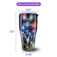 thumbnail image 5 of Happy New Year Bulldog Family Cheer Winter Midnight Firework 30oz Stainless Steel Tumbler Insulated Cup with Lid Dog Lover Gifts Idea - 02025, 5 of 5