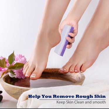 Beauticom Perfect Feet 24-Pack Small Pumice Buffing Pads - Callus Remover Scrub Bars For Smooth Skin