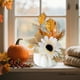 thumbnail image 4 of Decoración de casas de campo para el festival de la cosecha, decoración de casas de campo, Día de Acción de Gracias, girasol, bayas, calabaza blanca, juego de adornos de corona, 4 of 6