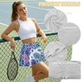 thumbnail image 6 of Xoenoiee Boho Mandala Flower Print Women's Pleated Tennis Skirts with Pockets Athletic Golf Skorts Skirts for Workout Running Pickleball, L, 6 of 7