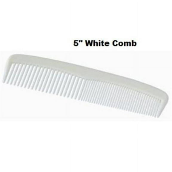 5 in. Plastic White Comb, 288 per Case