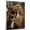Afghan Hound, variant on Barbet Cute Dog Piano Stretched Canvas Size 8x12 – Retro Barbet Dog Batter in Action With Piano for Themed Living Room