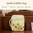 thumbnail image 6 of ZUXONGSY Sunflower Print Bible Cover for Women Bible Bag Multifunctional Scripture Bag with Multiple Pockets Journal Case for Study, 6 of 7
