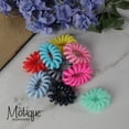 thumbnail image 2 of Jumbo Coil Pony Holder Hair Ties - Set of 4 (Mint), 2 of 4