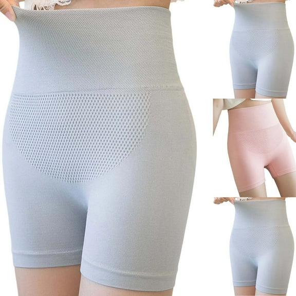 Bovxnpu Womens Underwear Plus Size Panties, Women's Cotton Boyshort Panties Shapewear Shorts, Solid Color Patchwork Briefs Panties Underwear Underpants Free Size