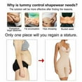 thumbnail image 6 of COMFREE Women Waist Trainer Corset Bodysuit Butt Lifter Tummy Control Shapewear Underwear Post Surgery Girdle Full Body Shaper Open Bust, 6 of 7
