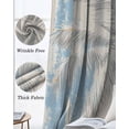 thumbnail image 3 of Palm Tree Blackout Curtains for Bedroom Living Room Darkening Curtains 90 Inch Blue Tropical Plant Summer Retro Wood Plank Black Out Window Curtain Privacy Window Treatment Grommet Drapes 52"x90"x2, 3 of 9
